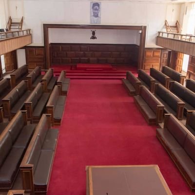 Interior of the Parliament of the kingdom of Buganda