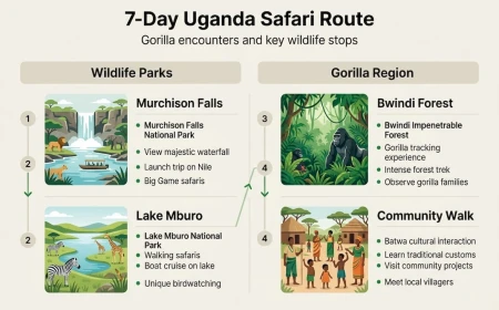 7-Day Uganda Itinerary: Gorillas, Wildlife & Kampala for First-Time Visitors